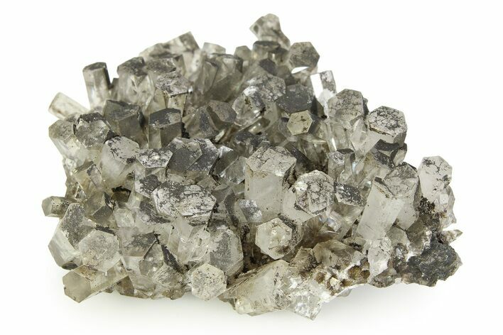 Glassy Hexagonal Calcite Crystal Cluster - China #351368